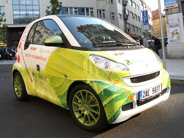 design polepu elektromobilu